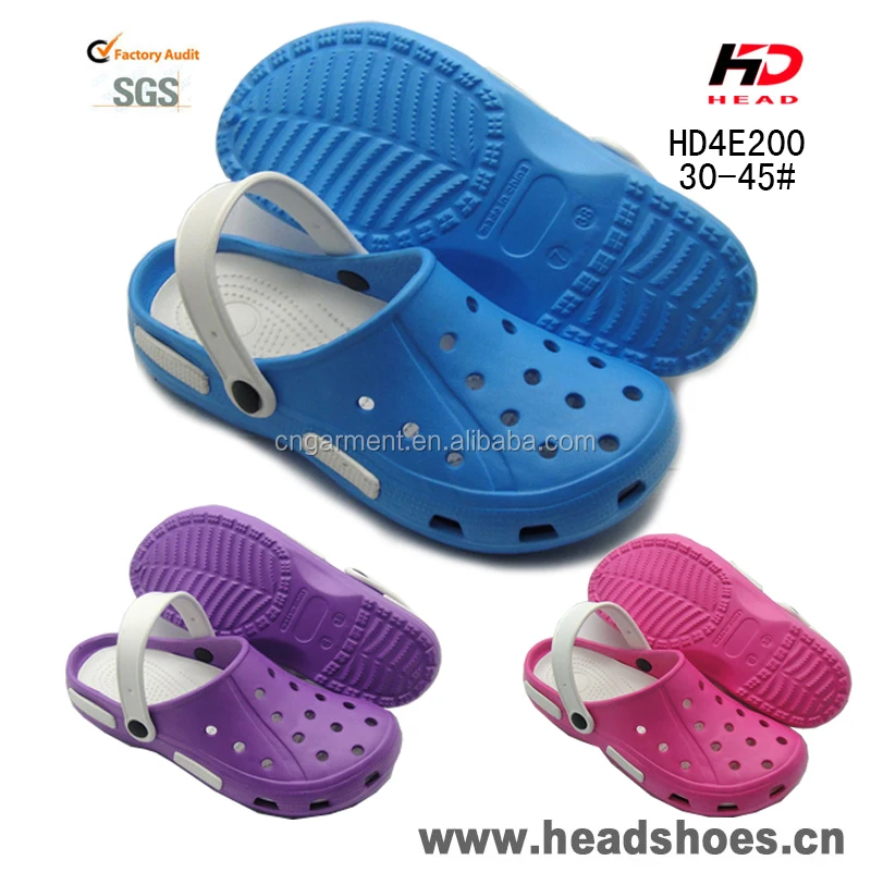 2016 cheap wholesale two colors soft EVA garden clogs