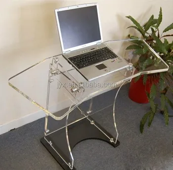 Clear Acrylic Computer Desk Table