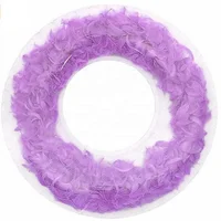

Inflatable Transparent Clear Swim Ring Filled with Feathers