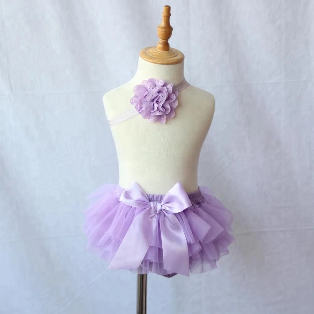 

Hot Sale Pure Color Chiffon Net Yarn Diaper Cover Baby Bloomers, 10 colors for choose