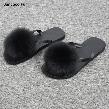 pom pom flip flops