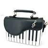 Long Handle Crossbody PU Women Shoulder Music Notes Bag