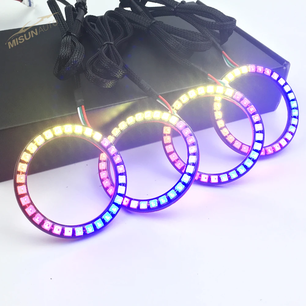 80mm Clear Glue Waterproof Led Halo Rings Sequential Lighting Buy Led