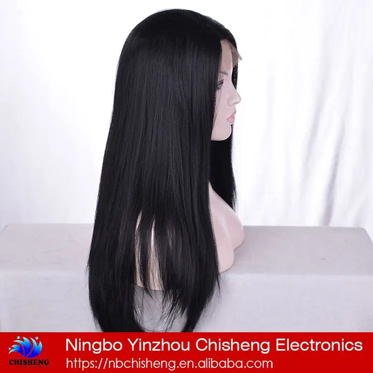

Black human hair wigs for women straight wig synthetic