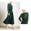 fashion apparel Elasticized Miniskirt waist pleated skirt Long Maxi Pleated Skirts Women