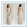 Floor Length Ruched Chiffon Beaded Broach Patterns Bridesmaid Dresses patterns 2015( BDAL-4019)