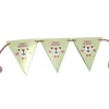 Wedding decorations colorful party triangle flags hanging banners