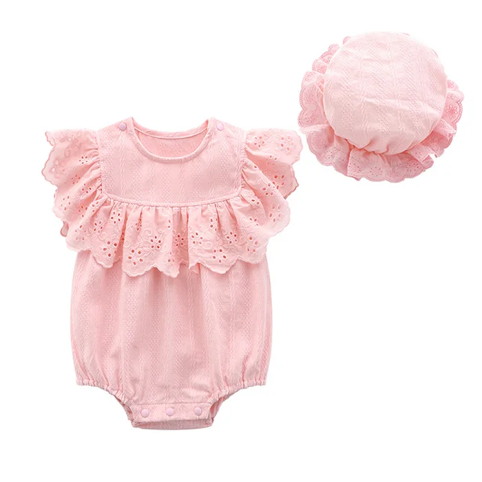 

summer organic 100%cotton princess toddler infant newborn baby girls clothes wholesale baby clothes, Pink+white