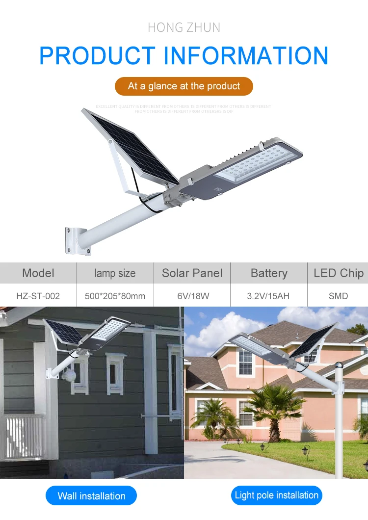 High Power Street Solar Light Ip65 Waterproof Outdoor 30w 50w 100w 200w