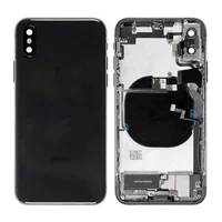 

For iPhone X Battery Back Glass Middle Housing Cover Frame Bezel Assembly With Small Flex Parts Silver Black