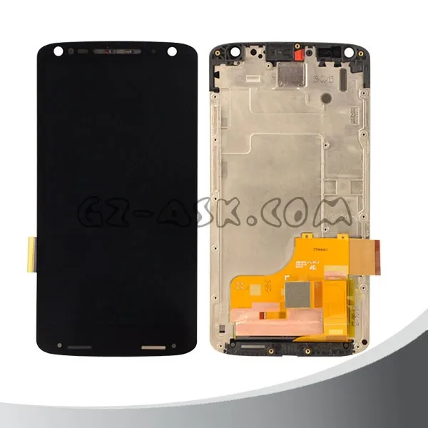

online shopping lcd display touch screen digitizer assembly with frame xt1580 for motorola droid turbo 2 lcd screen, Black