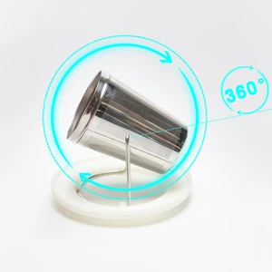 2019 New Arrival Etched Mesh Stainless Steel Tea Infuser with Movable Holder Lid