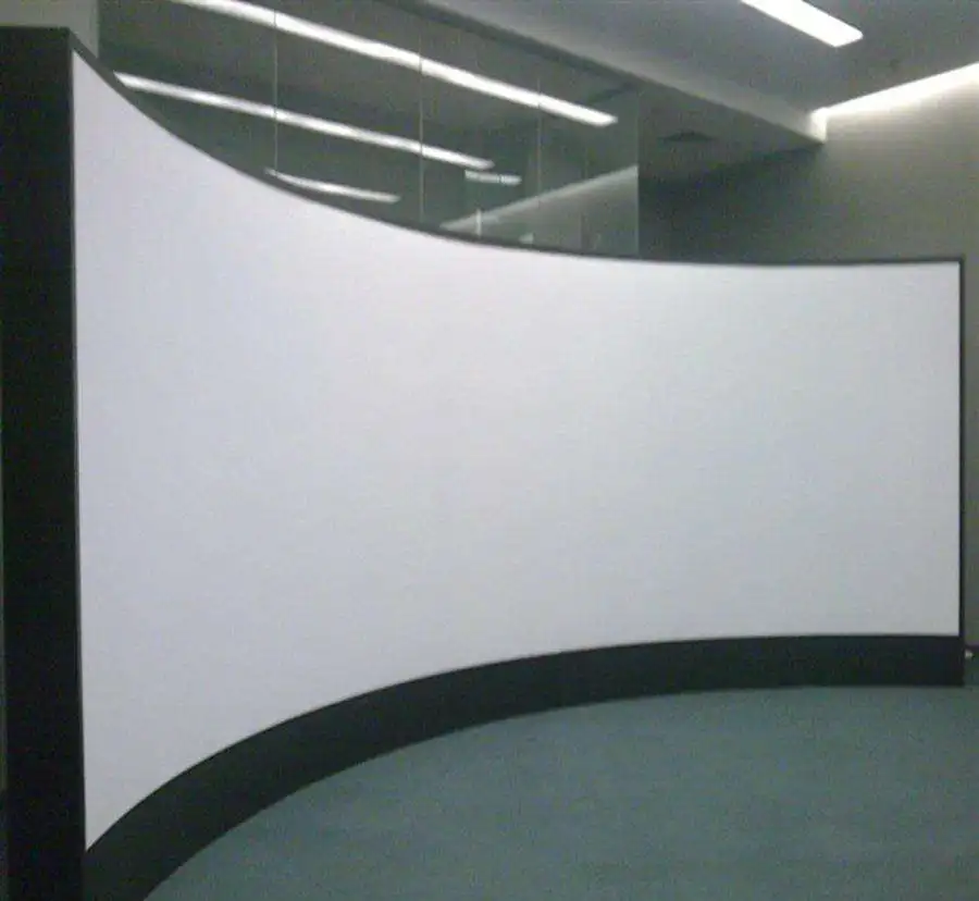 

2019 best quality China home cinema curved projection screen, White