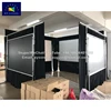 9x12 fast folding frame projection screen with dress kits and flight case