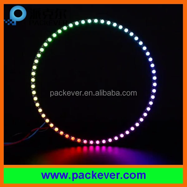 Programmable WS2812 SK6812 60 RGB RGBW LED pixel ring