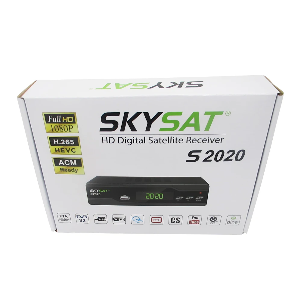 

Popular SKYSAT S2020 full HD DVB-S2 Twin Tuner with IKS SKS ACM for South America