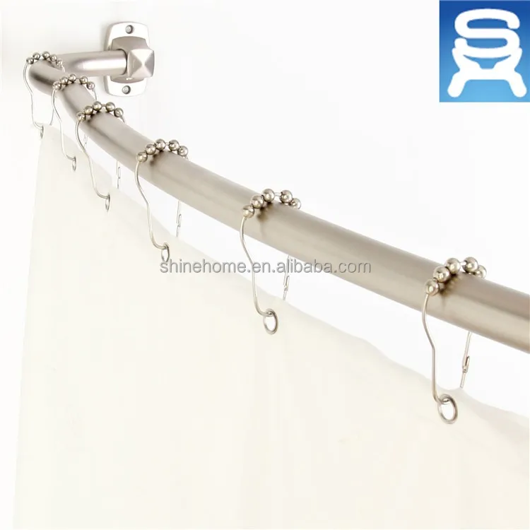 
Bathroom Accessory Iron Curved Shower Curtain Rod 