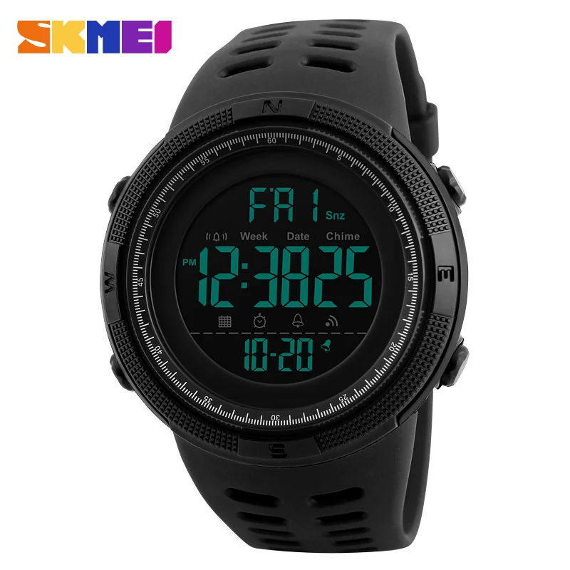 

Aliexpress Hot selling skmei brand 1251 5 ATM waterproof relojes de mujer LED digital sports wrist watches men