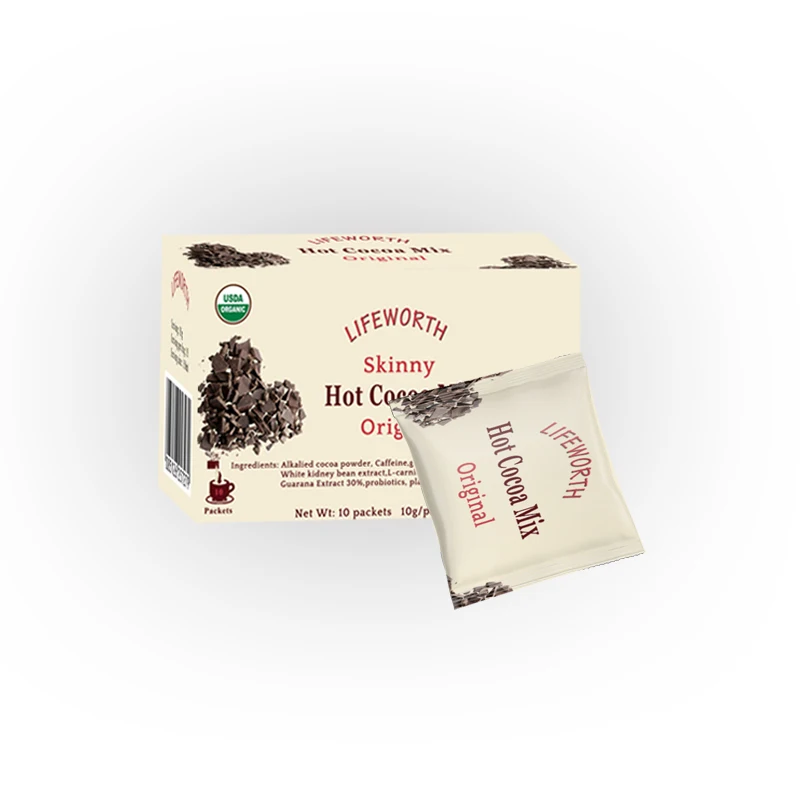 
Lifeworth dark hot chocolate cocoa mix slim fit drink 