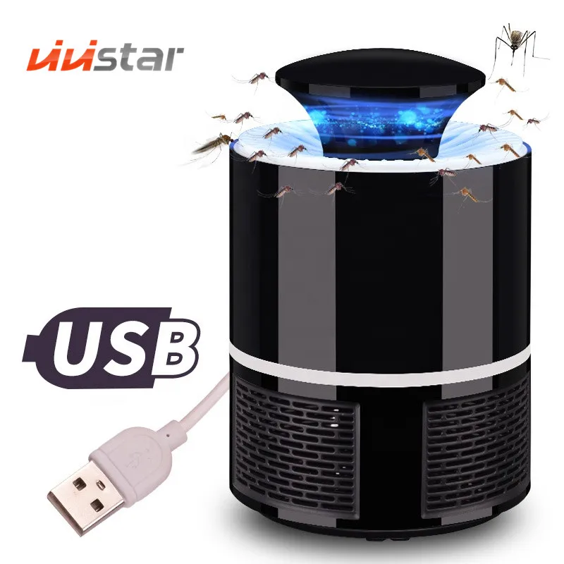 

New USB Powered UV LED Electronic Waterproof Mosquito Killer Lamp, Black white