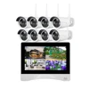 home security complete wireless DVR system 8CH 960P wifi infrared ip cctv12.5-inch lcd monitor all in one NVR outdoor Camera Kit