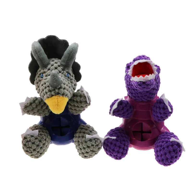 
Feeding function Dog toys Dinosaur Dog Chew toys Tough Plush Dog Toy 