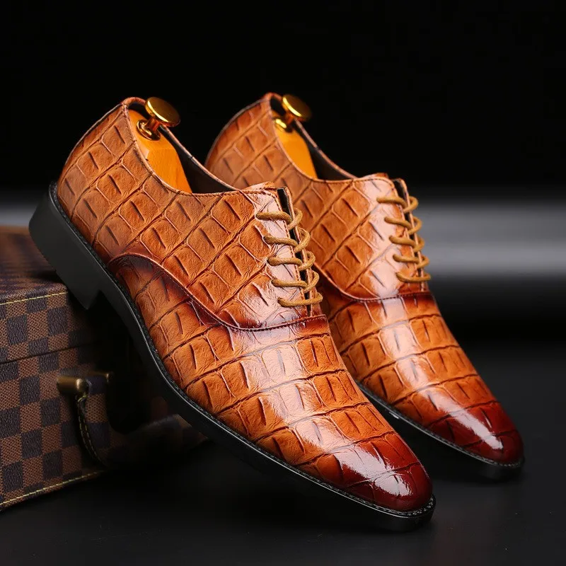 Ss0471 Korean Style Classic Pu Leather Business Dress Shoes 2019 Latest ...