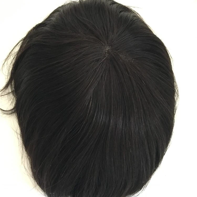 

HZX Band High Quality 100% Human Hair Front Lace Men's Toupee Mono Lace for Men