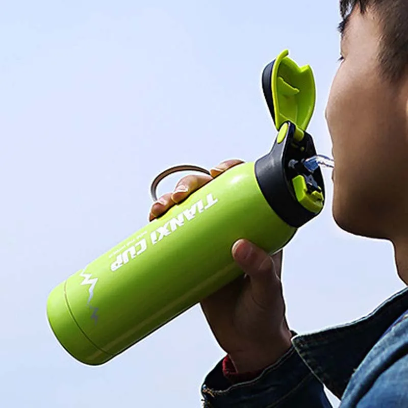 

Hot Sale Customized Label 500Ml Vacuum Stainless Steel Bike Water Bottle, Any color