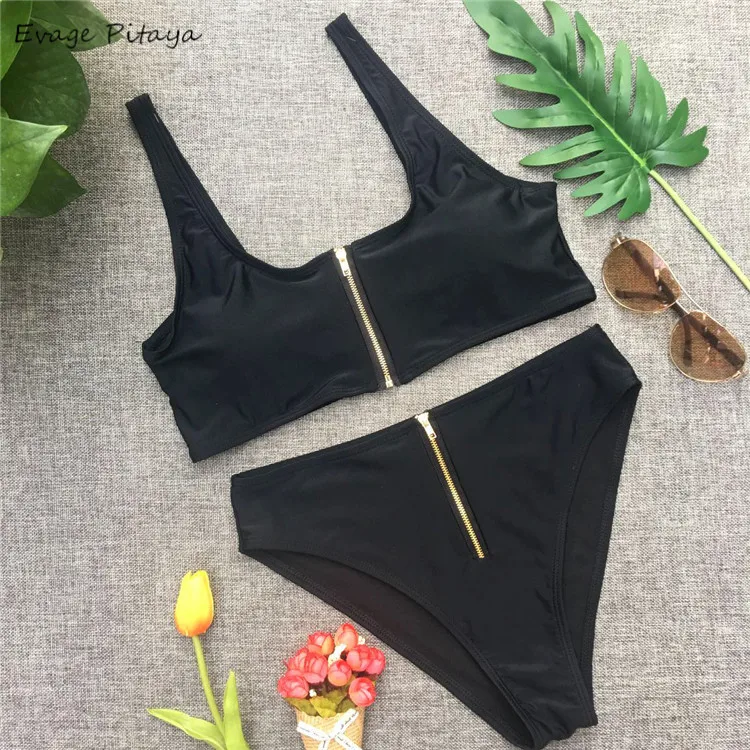 Trade Assurance Dropshipping European Size Hot With Metal Zipper Black