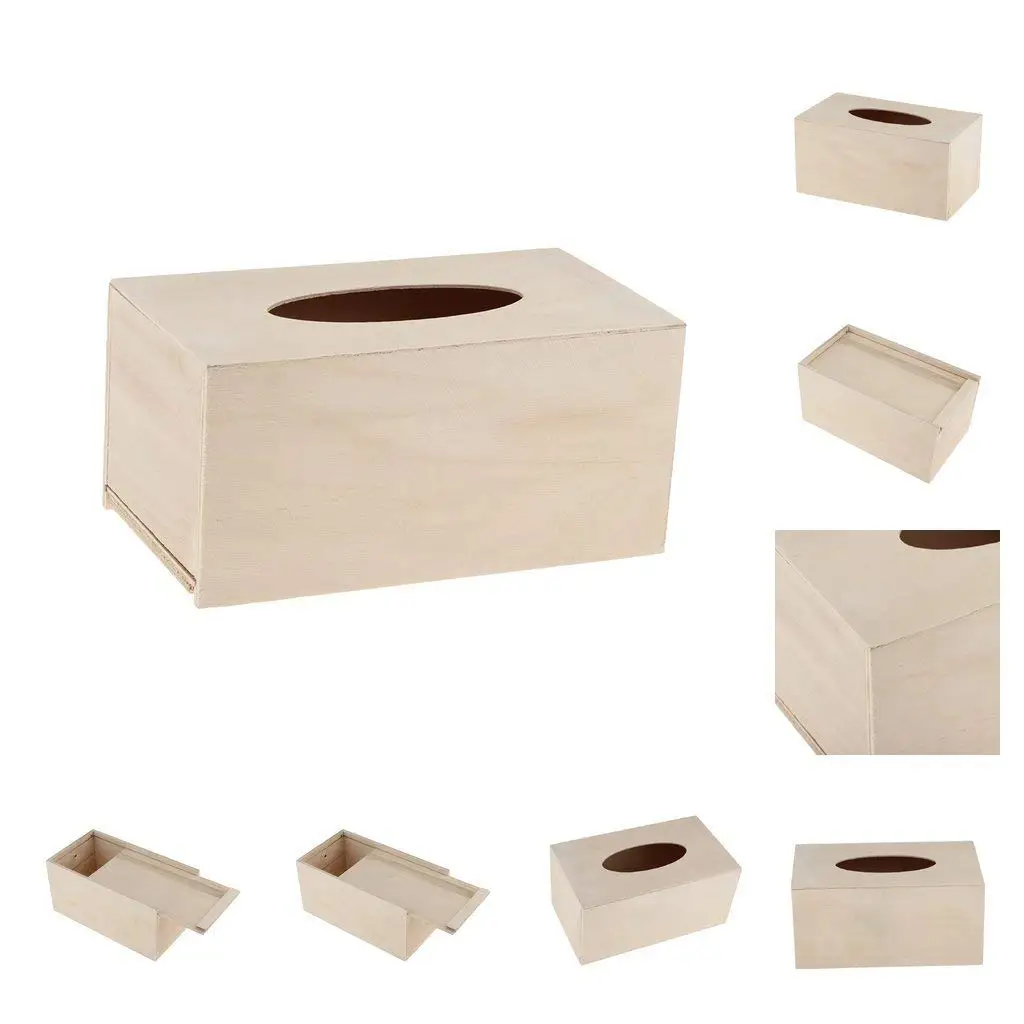 unfinished tissue box