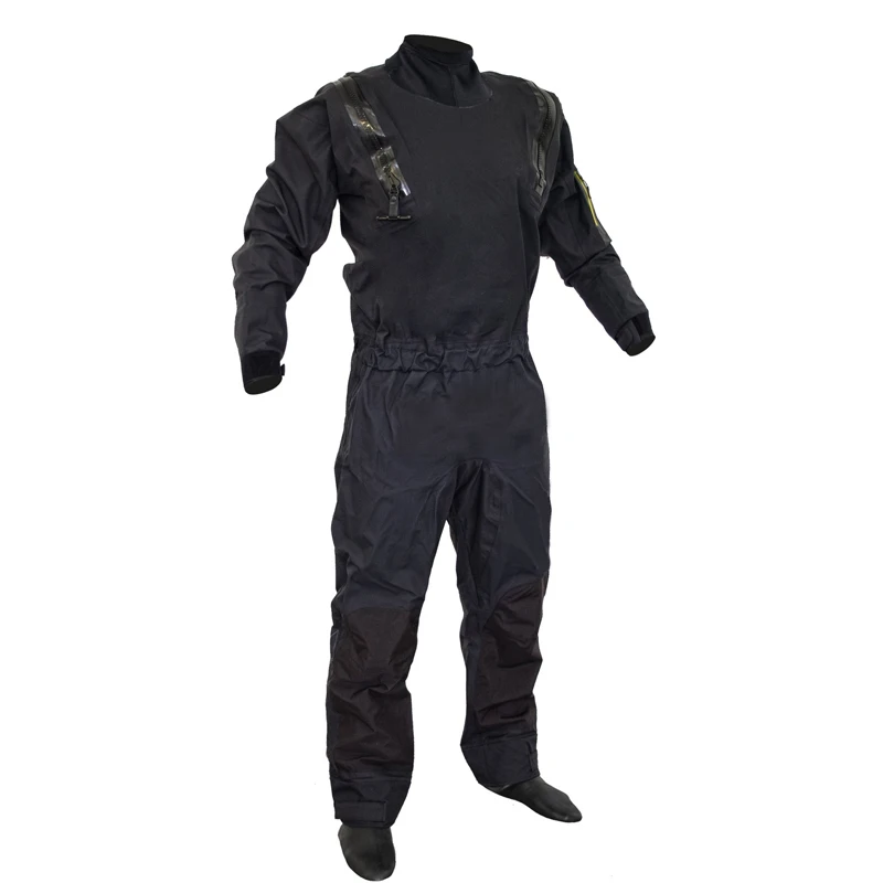 

Premium Neoprene U-zipper Dry Suit OEM Full Suit Long Sleeve Surfing Suit Keep Dry, Black