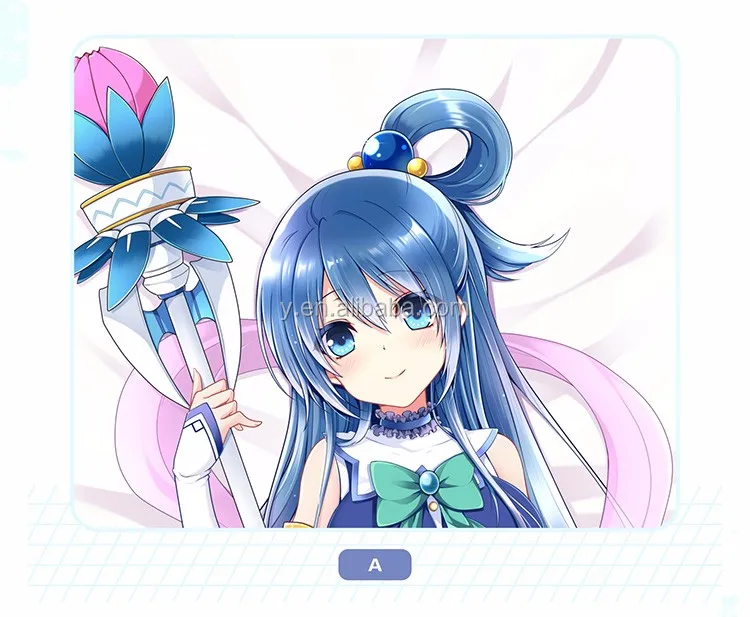 Cute Create Your Own Konosuba Aqua Body Pillow Cover Buy Body Pillow