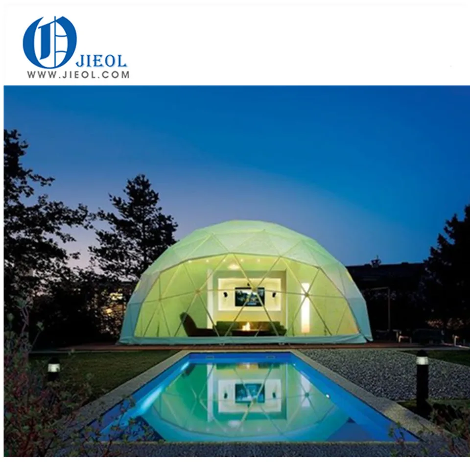 

4m 5m 3v swimming pool clear pvc dome house igloo for leisure