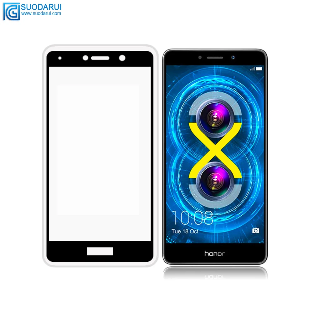 Tempered Glass Screen Protector for Huawei honor 6X Full Cover Glue 2.5D 9H film