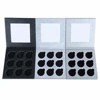 

9 colors empty magnetic palette with single eyeshadow private label