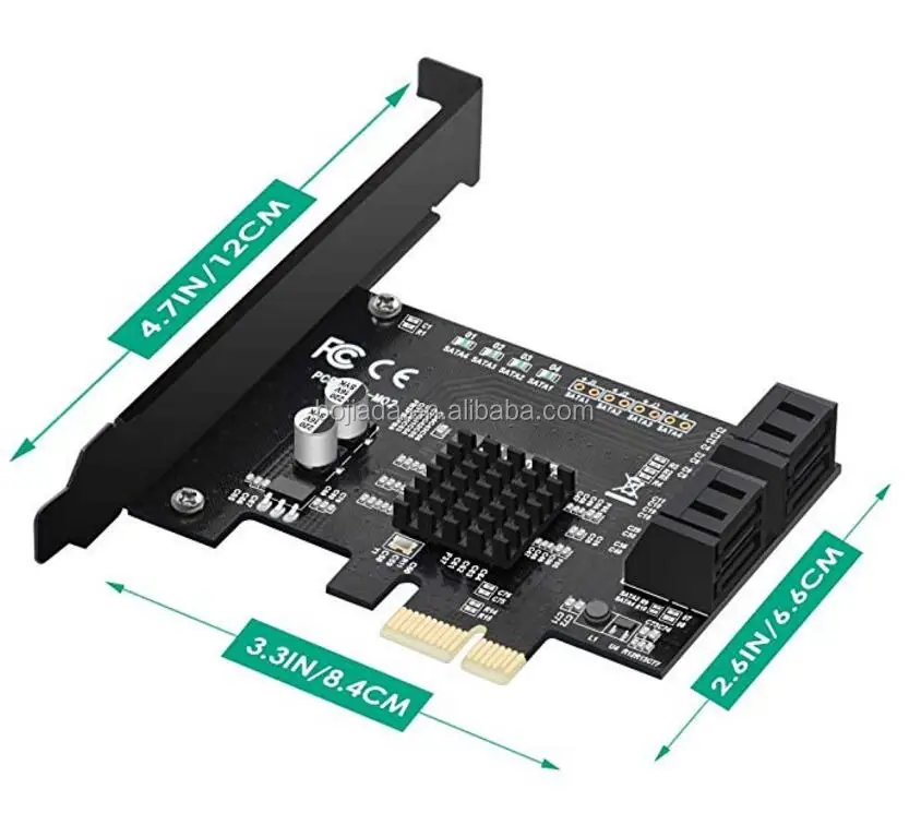 Адаптер PCI SATA 3. 4-Портовая карта расширения SATA 3. 4-Портовая карта расширения jest SATA 3. SATA Marvell 88se9172.