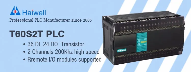 PLC CPU Haiwell T60S2T 60points programming automation control IIOT