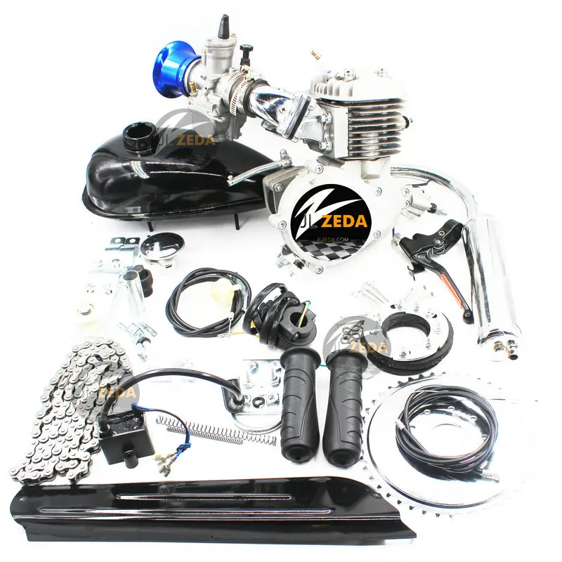 

2018 newest high performance racing motorized DIO 80cc bicycle engine kit 90cc, Silver