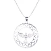Wholesales unique design 18k white gold plated eagle shape pendent jewelry necklace
