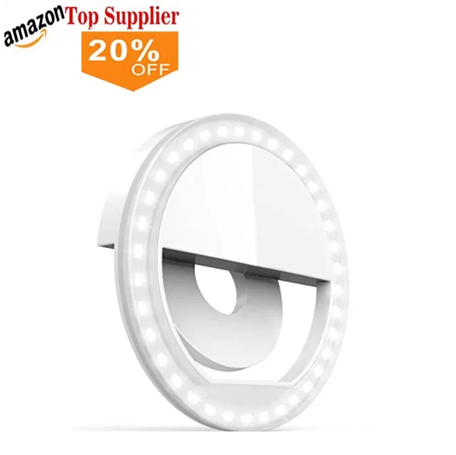 amazon best sellers Beauty Flash Led Selfie Ring Light Battery Operated Clip On Selfie led ring light