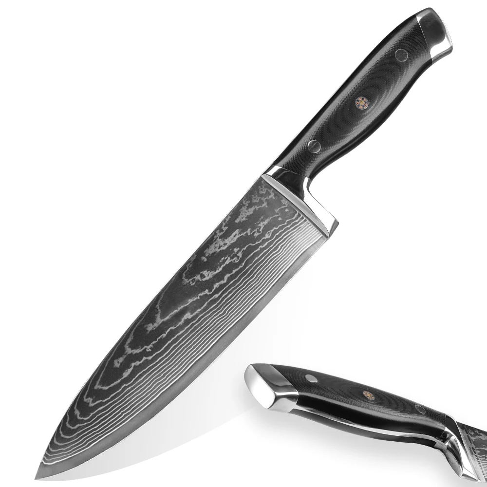 

8inch vg-10 high carbon steel damascus kitchen filet knife