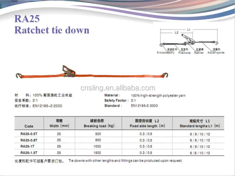 Ratchet tie down 1