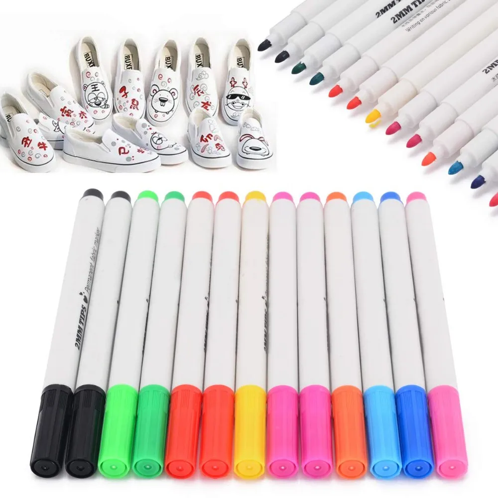 Logo Customized Textile Fabric Marker Permanent Fabric Marker Pen For