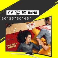 

2019 Newest 55 inch UHD 4K Android Smart Curved Q-LED TV with A7 processor 8G memory and 1G DDR Size, support WIFI and W-LAN