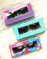 

Maynice high quality 100% mink fur 3d 25mm mink eyelash with custom eyelash box