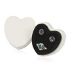 Wholesale Custom Heart Shaped Jewelry Ring Earring Box With Logo