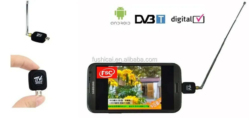

DVB-T ISDB-T TV Micro USB Tuner Stick for Android Phones/Tablets, N/a