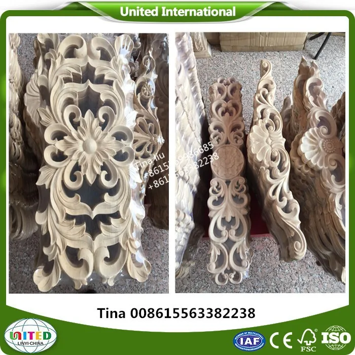 Decorative furniture wood appliques parts