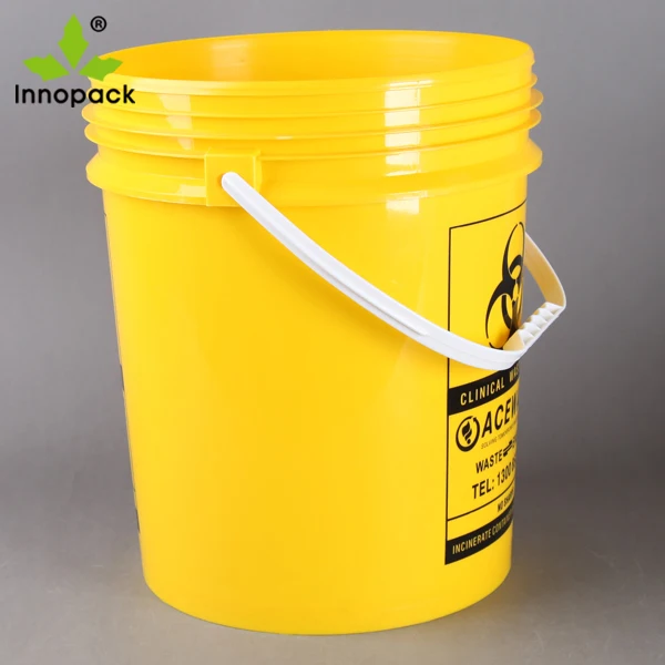 yellow plastic pail